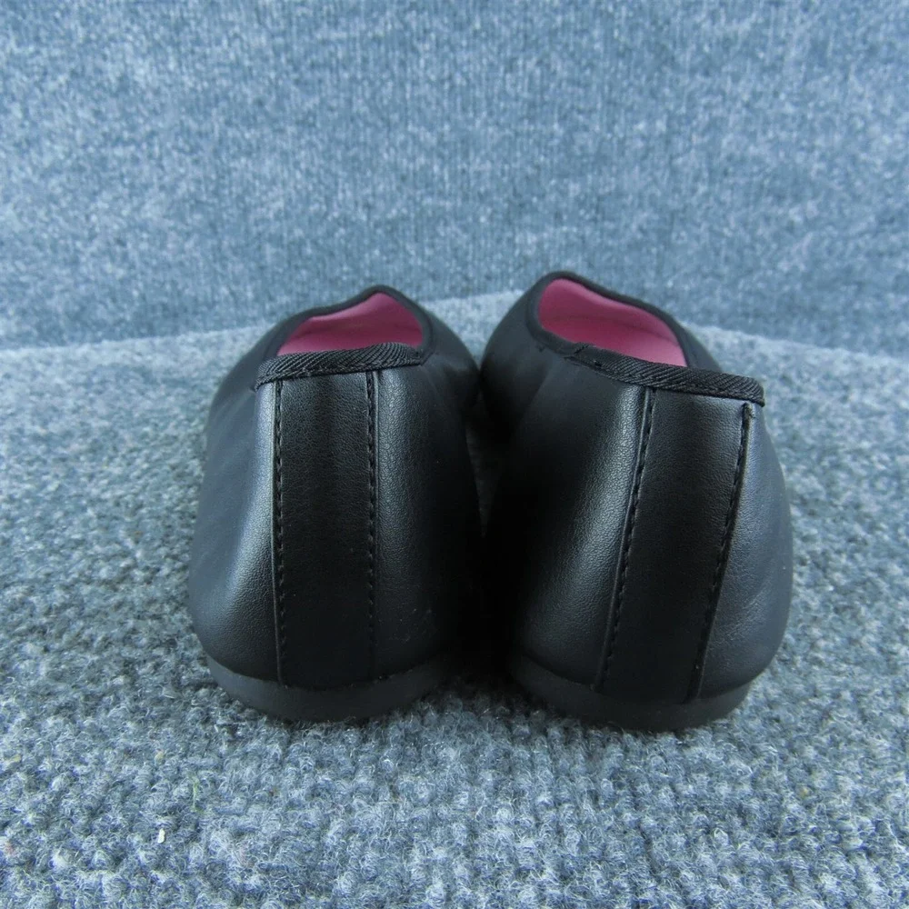 Wonder Nation Youth Girls Ballet Shoes Size 5 Medium Black Synthetic Slip On‎